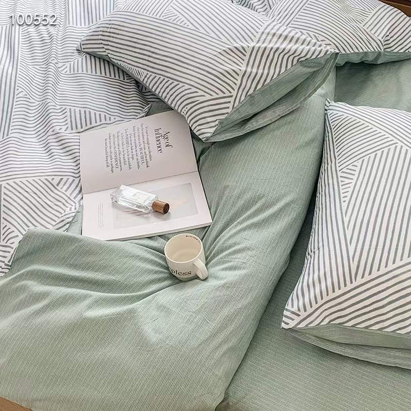 Chăn Ga Gối Cotton Living " " - Bộ Chăn Ga Gối Cotton 100% Nhập Khẩu 4 món