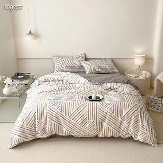 Chăn ga gối cotton living - bộ chăn ga gối cotton 100% nhập khẩu 4 món