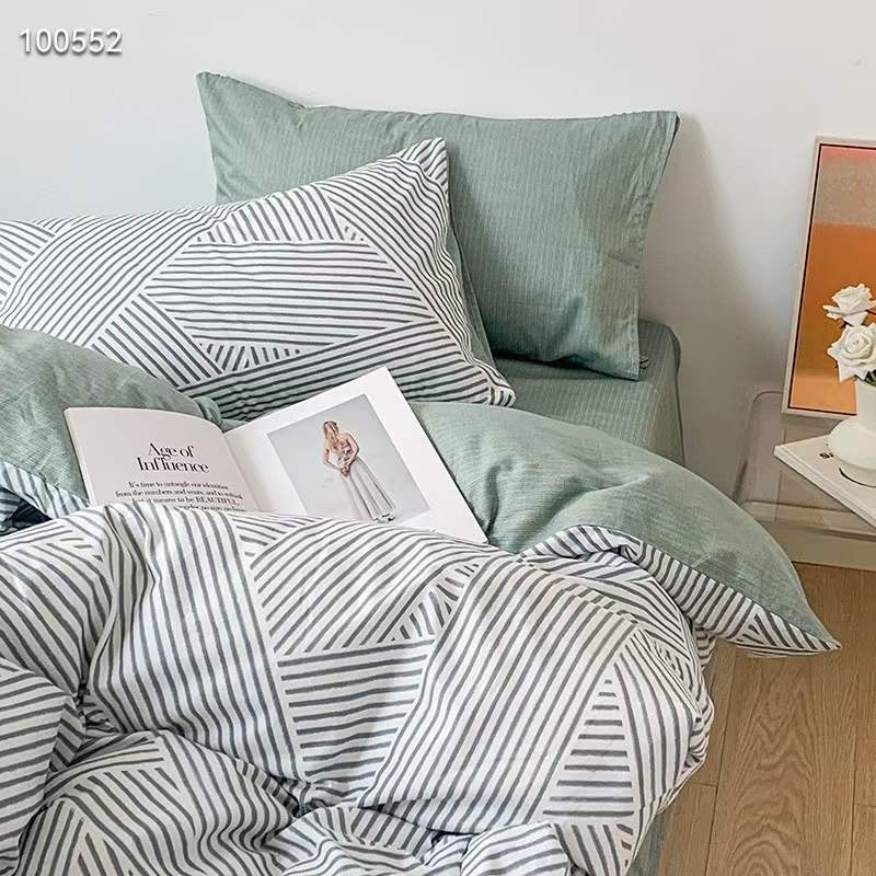 Chăn Ga Gối Cotton Living " " - Bộ Chăn Ga Gối Cotton 100% Nhập Khẩu 4 món