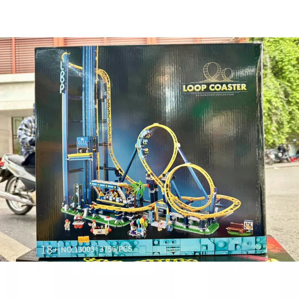 (có sẵn hàng) Đồ Chơi Lắp Ráp Mô Hình 3D OEM Tàu Lượn Siêu Tốc Loop Coaster 13003 với 3756 Mảnh