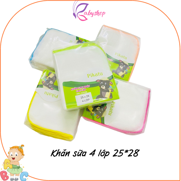 [Chính hãng] Khăn sữa 4 lớp xuất Nhật PIKATU