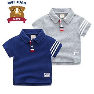 Áo phông trẻ em polo ngắn tay bé trai WELLKIDS mẫu mới Hè 2024 chất cotton hàng xuất Âu Mỹ
