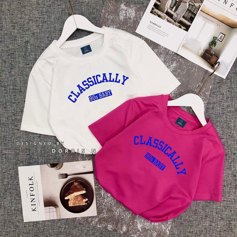 Áo Thun CLASSICALLY Vải Cotton 100% Thoáng Mát