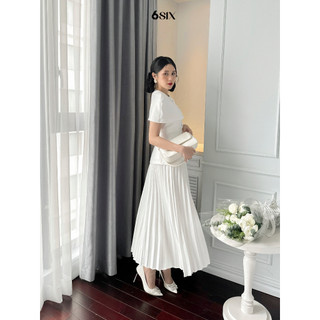 [6SIX closet] Áo JANGMI sóng cúc đá