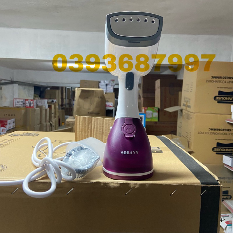 BÀN LÀ HƠI NƯỚC CẦM TAY SOKANY AJ-2205 LÀ PHẲNG-LÀ NHANH-DIỆT VI KHUẨN