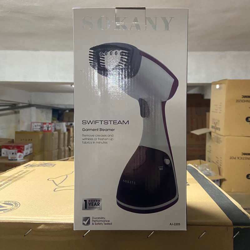 BÀN LÀ HƠI NƯỚC CẦM TAY SOKANY AJ-2205 LÀ PHẲNG-LÀ NHANH-DIỆT VI KHUẨN