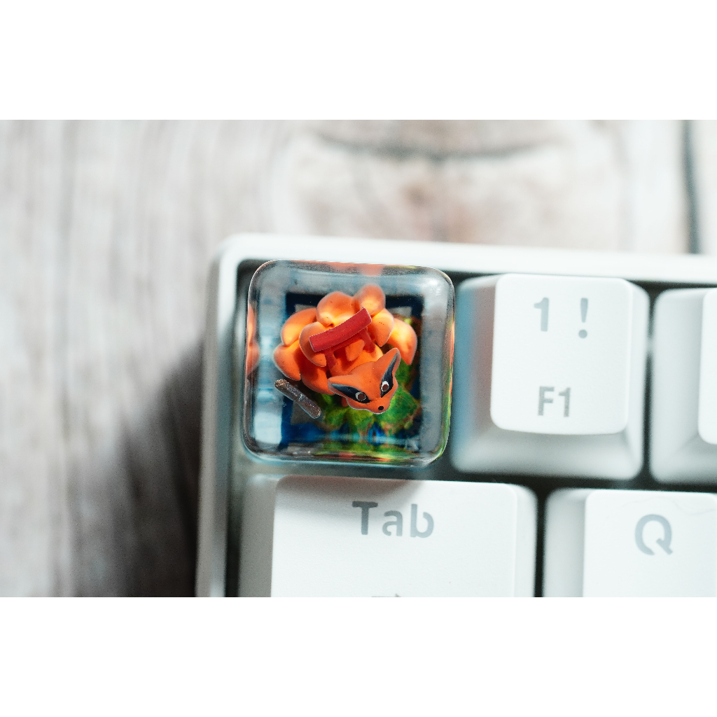Naruto keycap, Vĩ thú keycap, Kurama keycap, Cáo 9 đuôi.