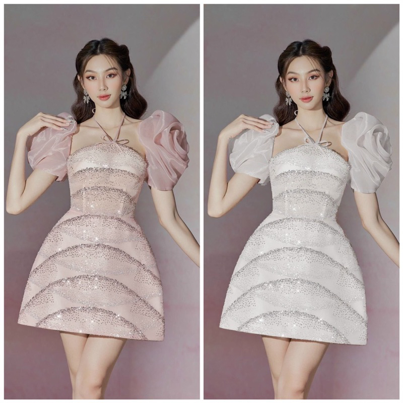 Đầm xoè trắng dự tiệc mặc nhẹ nhàng TRIPBLE T DRESS - size S/M/L - MS175Y