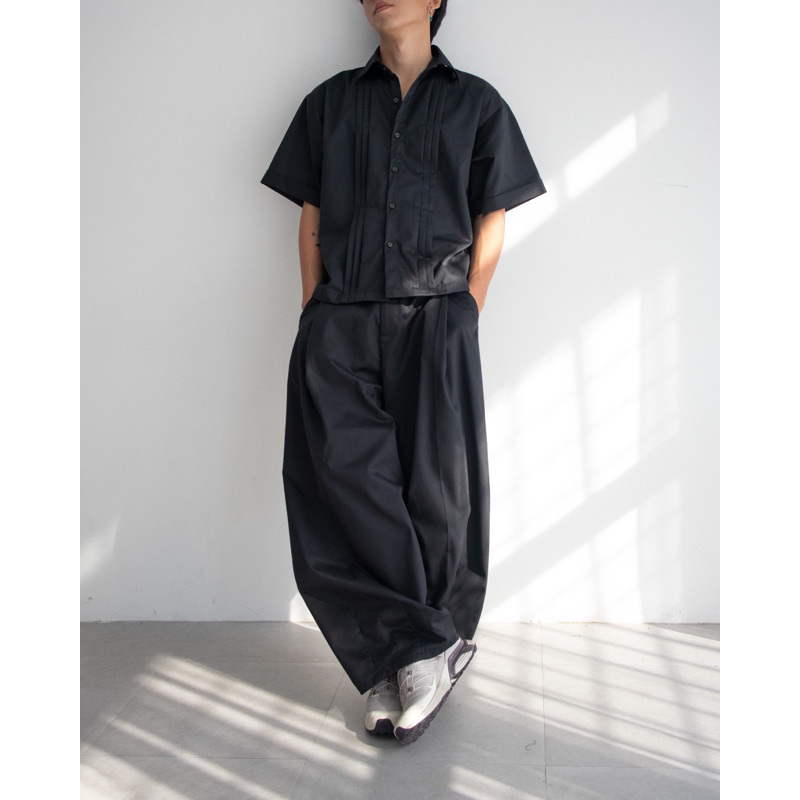 AGOB - QUẦN KAKI ỐNG RỘNG XẾP LY DÀI