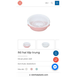 Rổ 2 lớp (Việt Nhật) - 3 size