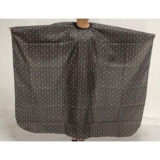 Khăn cắt tóc lv ,áo choàng cắt tóc chuyên nghiệp pom rộng