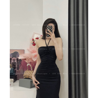 Đầm hoa ngực đuôi cá