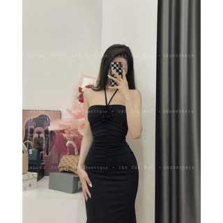 Đầm hoa ngực đuôi cá