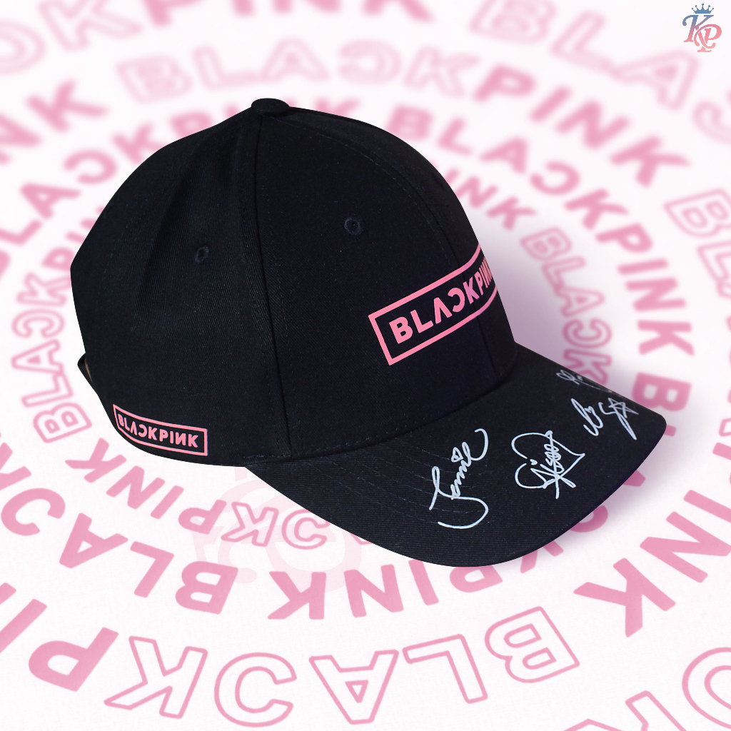Mũ ( Nón kết ) BlackPink cao cấp, chữ kí 4 thành viên độc đáo, thời trang,cá tính Idol Kpop