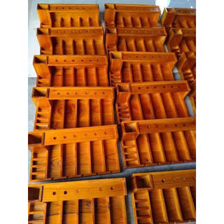 Khay gỗ xoan đựng tông đơ gỗ thịt 5 ngăn đựng tông đơ