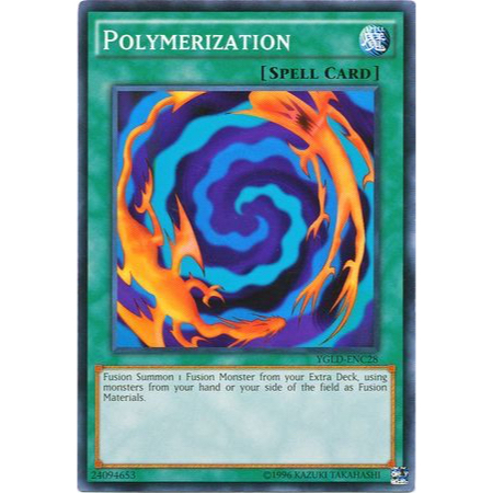 THẺ BÀI YUGIOH PHIÊN BẢN TIẾNG ANH: Polymerization - YGLD-ENC28 - Common Unlimited