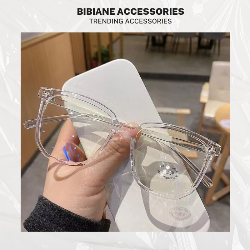 Kính Nữ Gọng Trong Suốt Phong Cách Hot Girl Dễ Thương BIBIANE ACCESSORIES