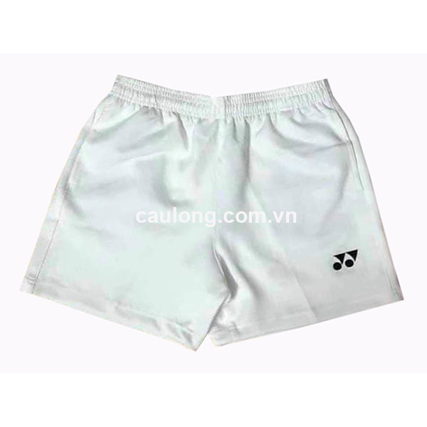 Quần Short Cầu Lông Nữ Yonex Trắng Logo Đen