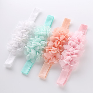 Băng đô turban bông hoa xếp cho bé gái - Riokids PKT8