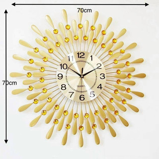 Đồng hồ treo tường trang trí nghệ thuật LD decor trang trí nhà cửa mã LD1801G