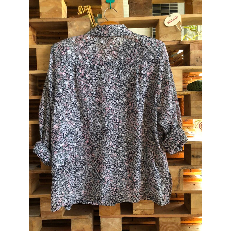 S257. Áo lụa vintage bigsize hiệu Nhật- 2hand