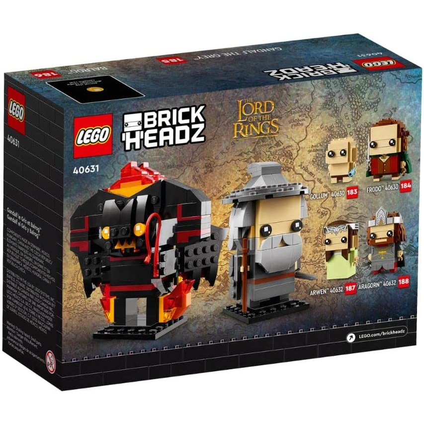 Lắp ghép 40631 Brickheads Gandalf the Gray & Balrog™