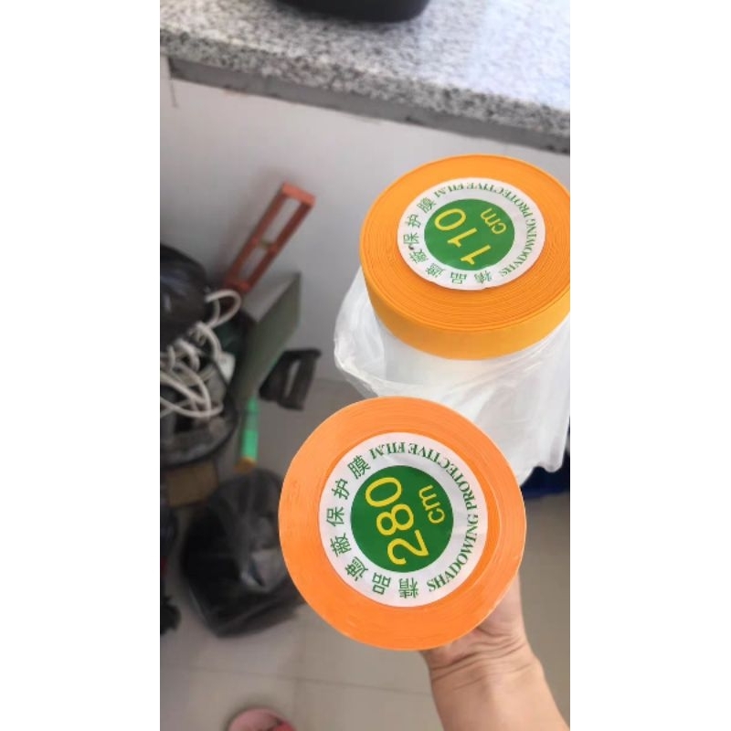 Nilong che đồ chống bụi bẩn, sẵn đầu băng keo, không bong sơn-55-2m8