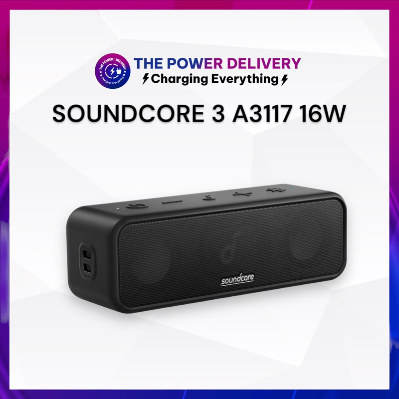 Loa không dây Bluetooth Anker Soundcore 3 - A3117 chống nước pin 24h chơi nhạc có app chỉnh nhạc tiện lợi BH 6T