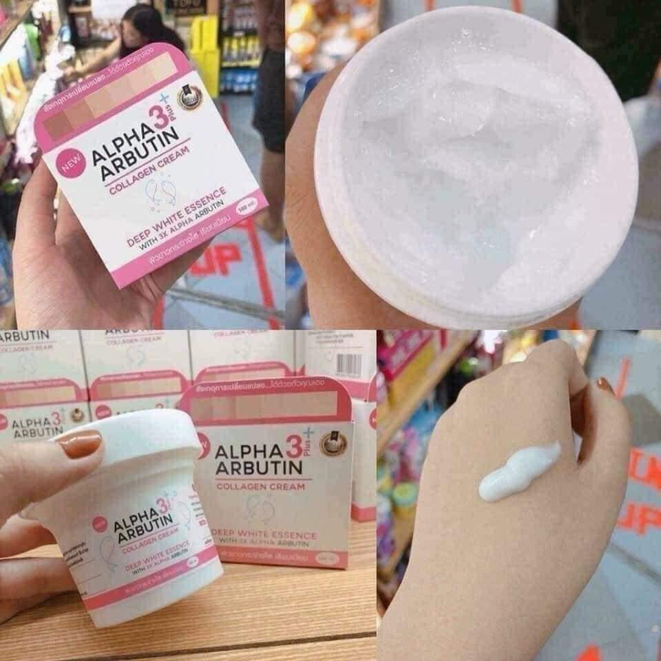 Kem Dưỡng Kích Trắng Da Body Alpha Arbutin Collagen 3+ Plus 100g
