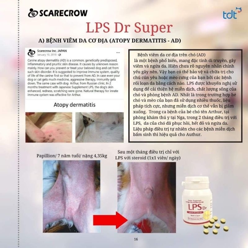 LPS Dr Super Và Pinfenon - tăng cường miễn dịch cho chó mèo