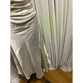 [Sẵn Hàng]♥️Đầm,Váy Lụa Cổ Đổ Nhún Eo(ảnh thật)size S,M,L