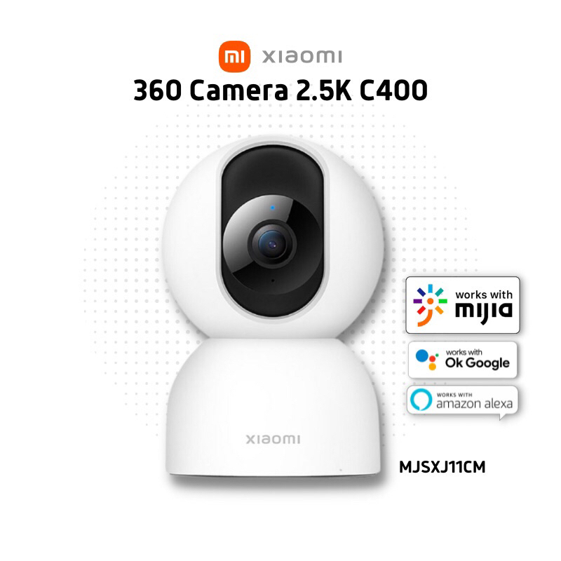 Camera quan sát Xiaomi C400 2,5K 4MP, Xoay 360, AI phát hiện con người, Wi-Fi 2.4GHz/5GHz, Bản quốc tế - Hàng chính hãng