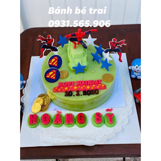 Que cắm Người Nhện / Người Đẹp (20 thẻ) 11.5cm trang trí bánh sinh nhật rau câu, bánh kem, xôi hoa đậu
