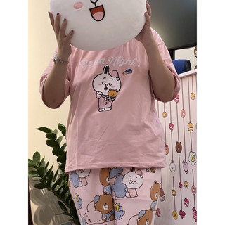 Đồ bộ thun Gấu Thỏ tay ngắn