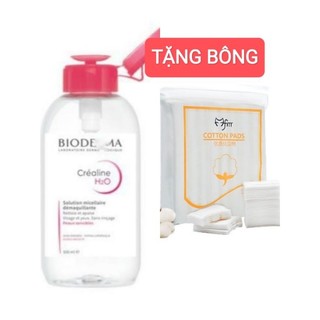   TẶNG BÔNG 222 MIẾNG  Nước Tẩy Trang Nắp Nhấn Nắp Bật 500ml 