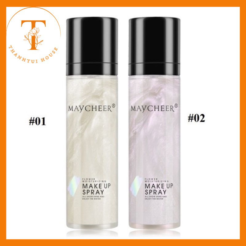 Xịt khoá nền căng bóng Maycheer kiểm soát dầu cố định lớp makeup