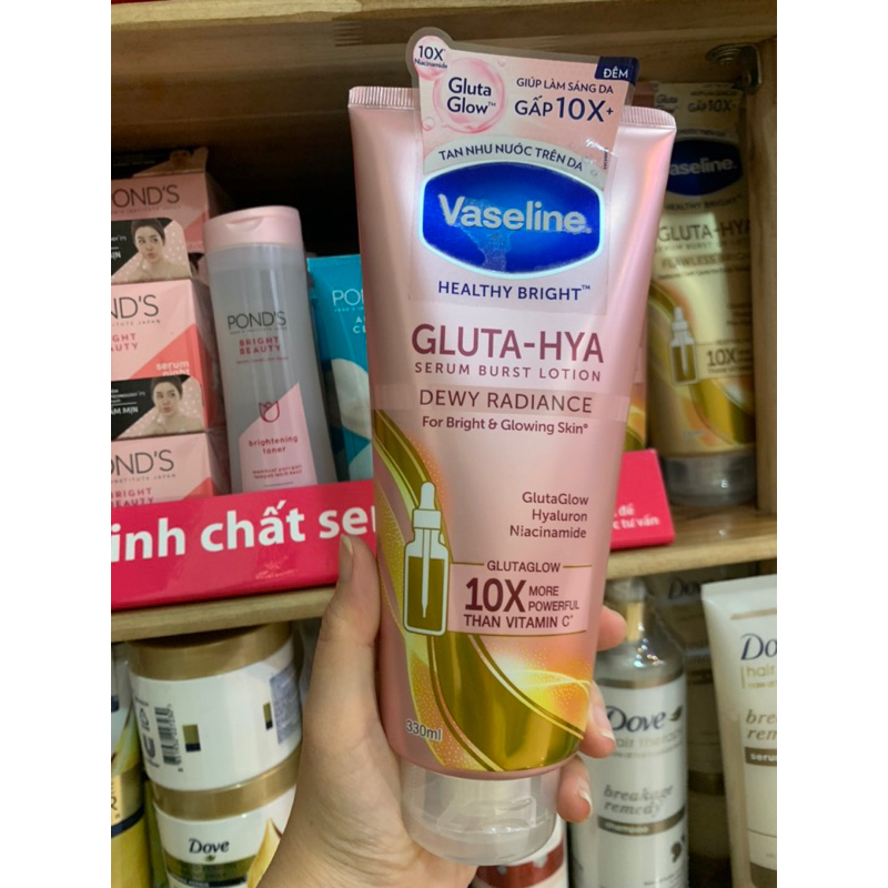 Vaseline healthy bright dưỡng trắng và bảo vệ da 330ml