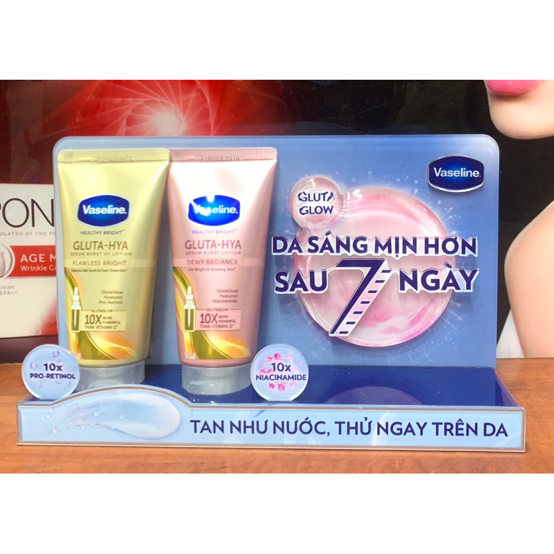 Vaseline healthy bright dưỡng trắng và bảo vệ da 330ml