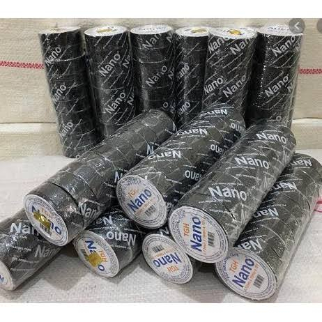 10 cuộn băng keo dính đen cách điện nano 10mm