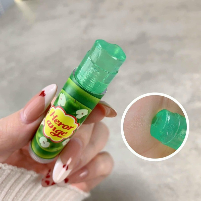 Son Dưỡng Môi Herorange Túi Nơ Chiết Xuất Trái Cây 3D Độc Đáo