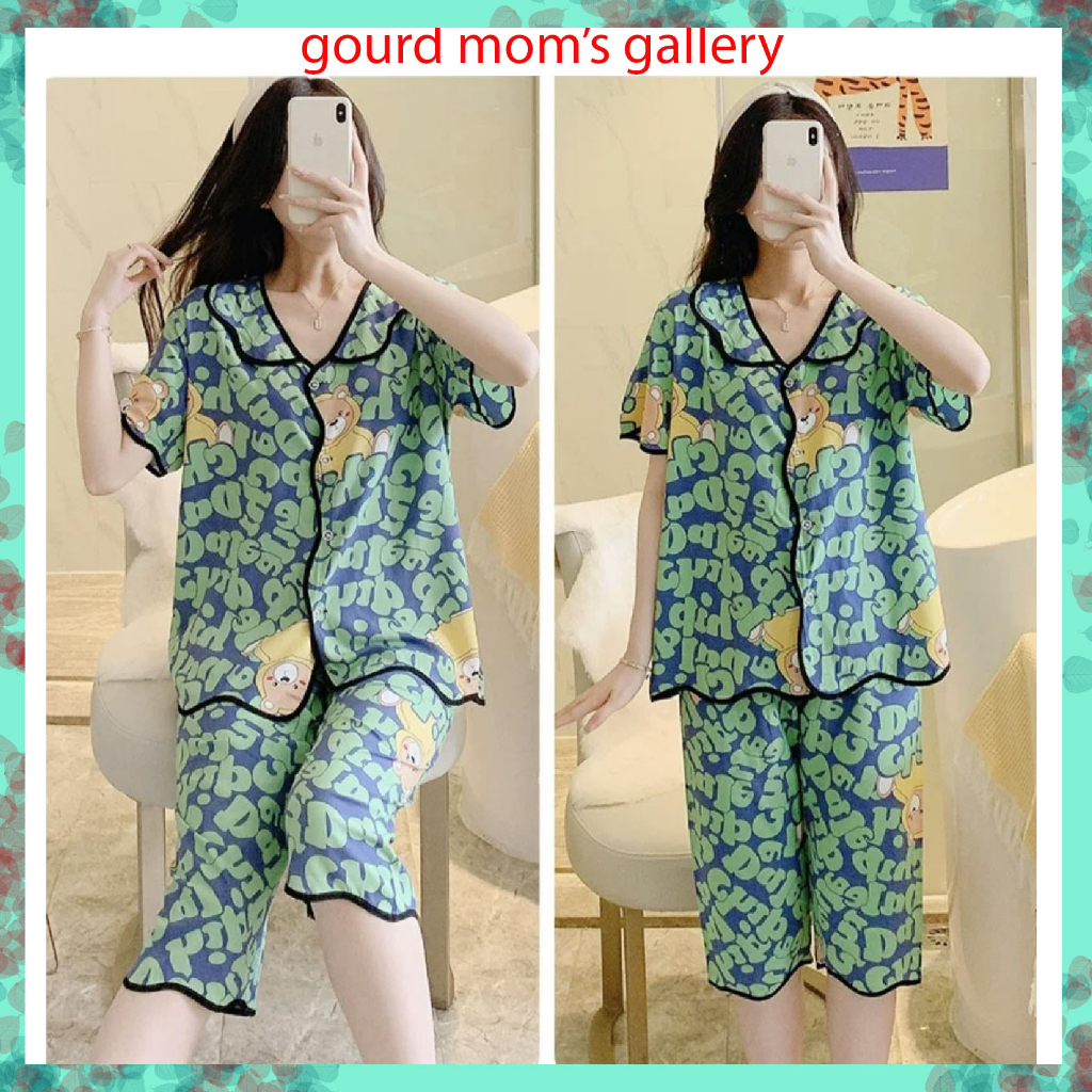 Bộ bầu - bộ sau sinh -( Lửng - Viền Lượn Sóng ) chất liệu Thun Sữa Cao Cấp - kiểu mới thời trang