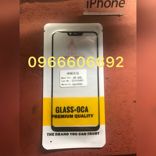 Kính liền keo oppo a3s