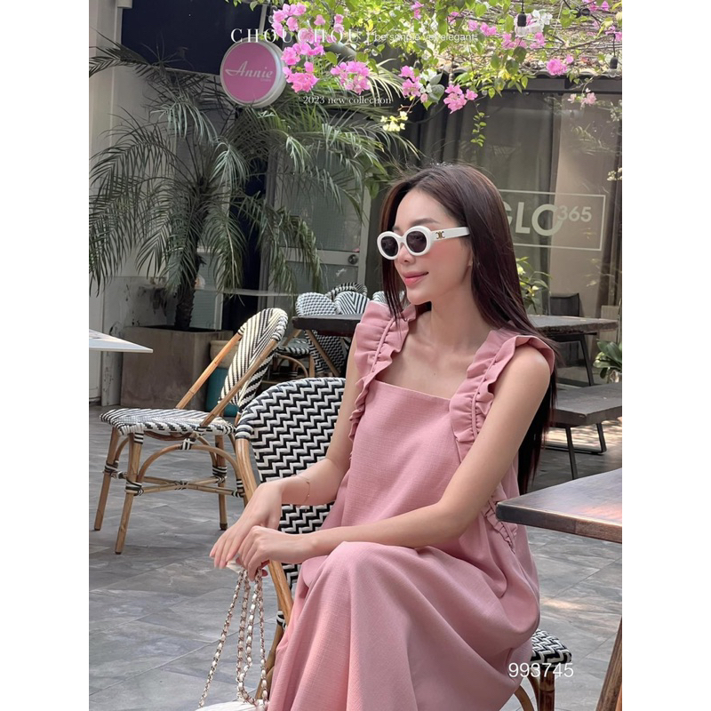 Váy Đầm Maxi Dài, Dáng Xuông Chữ A , Dây Bèo Tiểu Thư Xinh Xắn