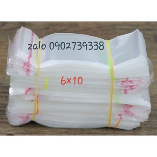 Túi opp dán miệng 6×10+4 nắp