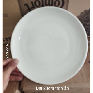 Dĩa sứ tròn ảo trắng 15cm / 18cm / pastel 19cm / 20cm / 23cm