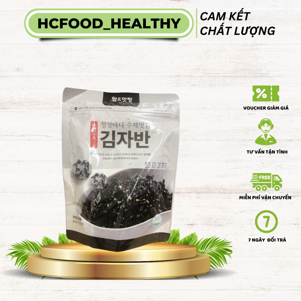 Rong Biển Vụn Trộn Cơm Kim Jaban gói 40g, Rong Biển Ăn Liền Hàn Quốc Thơm Ngon Hấp Dẫn, Tiện Lợi, Dinh Dưỡng
