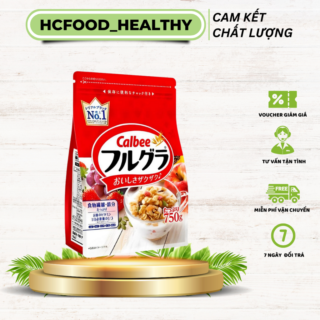 ngũ cốc trái cây dinh dưỡng đủ vị hoa quả sấy ăn sáng nội địa Nhật