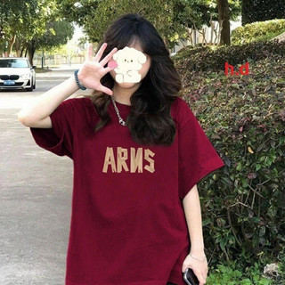 Áo thun tay lỡ unisex ARNS, Áo phông form rộng chất vải cotton su oversize