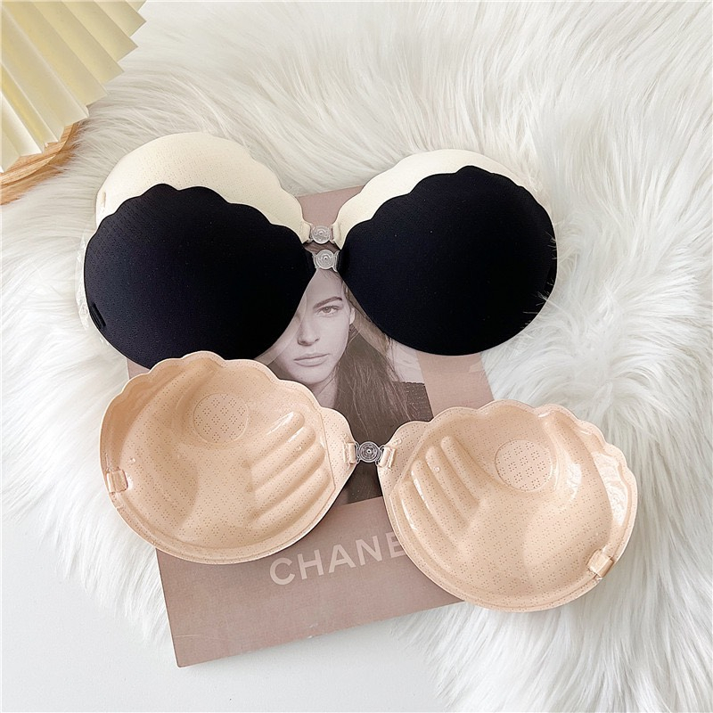 Áo Bra Dán Ngực Sò Loại Mới Mút Thông Hơi Đệm Bàn Tay Nâng Ngực .P45