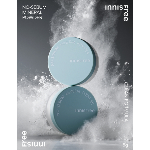 (BILL KOREA) Phấn Phủ Bột Kiềm Dầu INNISFREE No Sebum Powder 5g